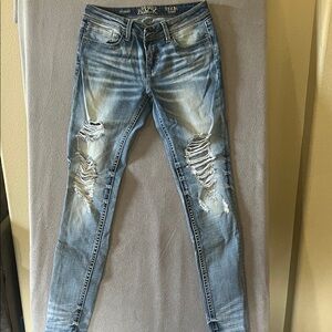 Buckle Black Distressed Skinny Jeans